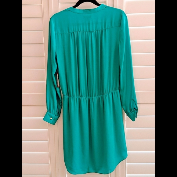 Vince Camuto Teal Faux Wrap Mini Dress NWT - Picture 8 of 10